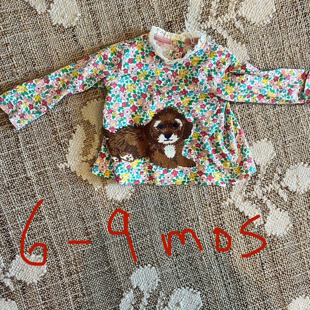 Boden cavapoo floral shirt